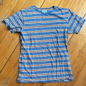 Blue and Orange Striped T-Shirt
